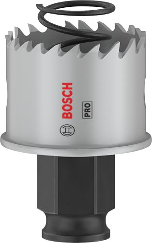 Bosch 1x Scie trépan PRO Sheet Metal Power Change Plus (pour Tôles en acier inoxydable, Tôles en acier, Ø 35 mm, Professional Accessoire Perceuses/visseuses rotatives)