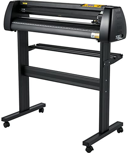 VEVOR Plotter De Découpe Traceur De Coupe 72cm Vinyle Ploteur De Découpe Manuel Machine de Tracer Découper Coupe-Vinyle Haute-Précision Cutter Plotter Logiciel SignMaster Inclus