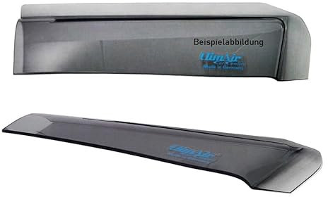 ClimAir Windabweiser vorne (mit ABE) 03-1514, Farbausführung: rauchgrau - Set mit Parkscheibe - Kompatibel für FIAT Panda 141 Fließheck