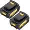 Moticett 2 pezzi 5000mAh Batteria Ricambio Per Dewalt Batteria 18V 5.0Ah Per Dewalt Batteria 18V DCB204 DCB201 DCB200 DCB184 DCB182 DCB181DCB180 con Indicatore LED