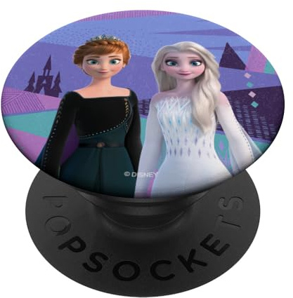 Disney Frozen 2 Queen Anna and Snow Queen Elsa Arendelle PopSockets Klebender PopGrip