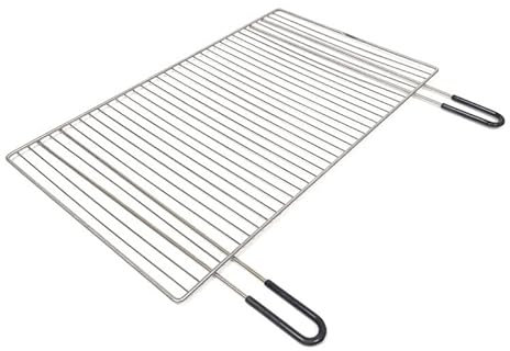 QEM Grille Barbecue 67x40 avec poignée Anti Chaleur