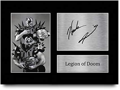 HWC Trading A4 Legion of Doom Gifts gedrucktes Autogramm für WWE & WWF Fanartikel-Fans – A4