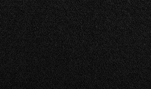 StoffBook 2MM BASTELFILZ FILZSTOFF SELBSTKLEBEND NADELFILZ STOFF, E261 (Schwarz-2mm, 50x20cm)