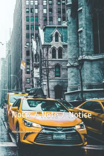 Notizbuch New York USA: Kariert - 100 Seiten Notizbuch Notice Note Memo New York USA