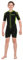 Seac Unisex-Youth Look Kid Neoprenshorty zum Schnorcheln, Tauchen und für Wasseraktivitäten für Kinder, 2,5 mm Neopren, schwarz/grün, 7 Jahren