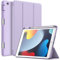JETech Hülle für iPad 10,2 Zoll Modell 2021/2020/2019 (9./8./7. Generation) mit Stifthalter, Dünne Tablet Schutzhülle mit Weicher TPU Rückseite, Auto Wachen/Schlafen (Helles Lila)