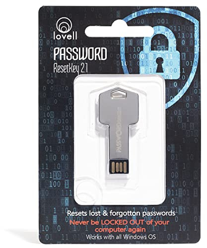 Password Reset Key II Next Generation - USB 3.0 Key Works w/Windows 98, 2000, XP, Vista, 7 & 10 - Schneller Zugriff, keine Internetverbindung erforderlich - Zurücksetzen verlorener Passwörter auf