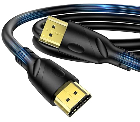 Jorenca Cable HDMI 4K 5m(HDMI 2.0,18Gbps) Conectores chapados en oro de ultra alta velocidad, Retorno de audio Ethernet, Video 4K@60hz 1080p 3D Compatible con Xbox Arc PS PC HDTV PS3/4/5/9,etc