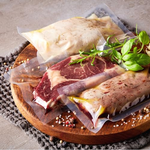 SilverRack Vakuumbeutel für Vakuumierer [50 Stück] in (20x30 cm) - Folien-Vakuum-Beutel für Vakuumiergerät - Vakuum Folienbeutel für Folienschweißgerät - Vakuumierbeutel Sous Vide