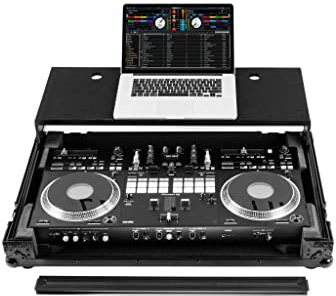 Pioneer DDJ-REV7 Flightcase mit Rollen und Laptop-Plattform, Schwarz