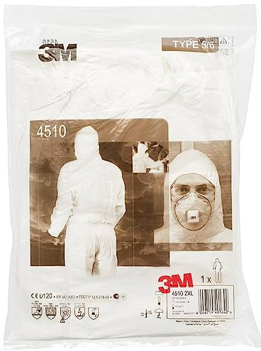 3M 4520CS2XL Schutzanzug 4520 Kleider-Größe=XXL Weiß