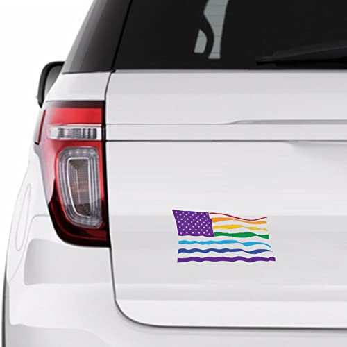 Pansexueller LGBTQ Auto-Aufkleber, Fensteraufkleber, Stolzflagge, Lgbtq, Vinyl-Aufkleber für Autos, LKWs, Gay-Pride, LGBT-Gleichheit, Lesben-Auto-Aufkleber, 27,9 cm