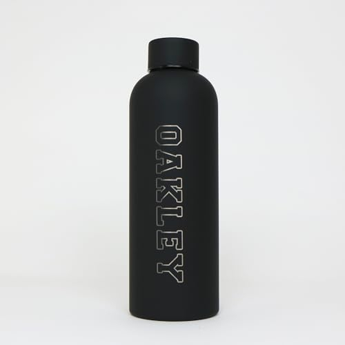 cribstar Personalised Engraved Insulated Water Bottle | Stainless Steel Water Bottle | Double Walled Drink Bottle Keeps 12 Hours Hot & 24 Hours Cold 500ML | Vaccum Flask (Black)