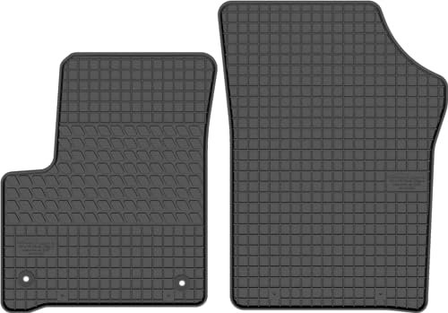 Gummimatten Vorne Gummi Fußmatten Satz für Volkswagen e-UP! / Skoda Citigo-e iV/e-iV/Seat MII Electric (ab 2019) - 2-teilig - Passgenau