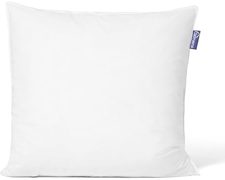 Clemens weiches Daunenkissen 80x80 cm (1400g) - Kissen aus Europäischen Federn 85% & Daunen 15%, Federkopfkissen Made in Germany - Weich & Supportiv - Daunen Kopfkissen für Rücken- und Bauchschläfer