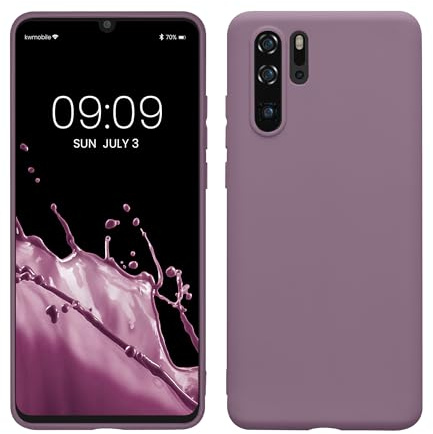 kwmobile Hülle für Huawei P30 Pro TPU Case - Handyhülle unterstützt kabelloses Laden, Flexible Schutzhülle, gummiertes Cover in Helle Iris