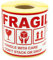 MD Labels Warnetiketten auf rolle 90x150mm- 300 Stück FRAGILE- handle with care– keep dry– don’t stack or drop- this way up- selbstklebendes Papier- versandetiketten