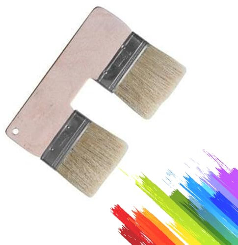 Pinceau Double Pour Peinture Acrylique En Forme De U - Tête De 7,6 Cm (B)