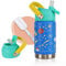 Smarthers Botella Agua Niños 350 ml - Botella Agua Acero Inoxidable con Pajita, Sin Fugas, con cepillo y pegatinas - Botella Termica Acero Inoxidable Niños, Duradera y Segura para el Colegio