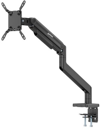 Manhattan TV & Monitor Mount, Desk, Full Motion (Spring), Screen Sizes: 17-49, Black, C-Clamp or Grommet Assembly, VESA 75x75 to 200x200mm, Max 20kg