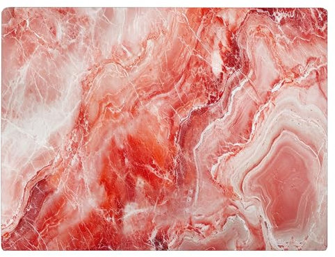 Tabla de cortar de cristal de mármol rojo para cocina, regalo decorativo para el océano, granito, piedra de granito, regalo para su mamá esposa (mármol rojo)