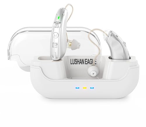 LUSHAN EAGLE Amplificador de auriculares, amplificadores, parlantes, amplificación de sonido. Puede ayudar a las personas mayores a escuchar sonidos(plata) (plata)