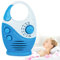 Radio de Ducha Impermeable Mini Am/FM Radio Resistente Música Colgante Altavoz Incorporado para baño Autando al Aire Libre (Azul) Baño para la ra