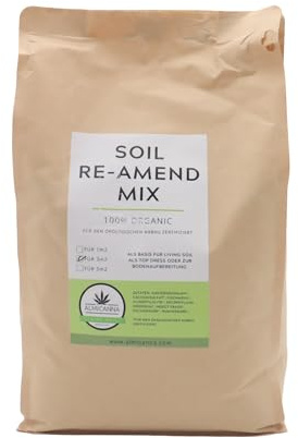 ALMICANNA: Soil Re-Amend Mix für 3qm - Als Basis für Living Soil, Als Top Dress oder zur Bodenaufbereitung - Organischer Dünger