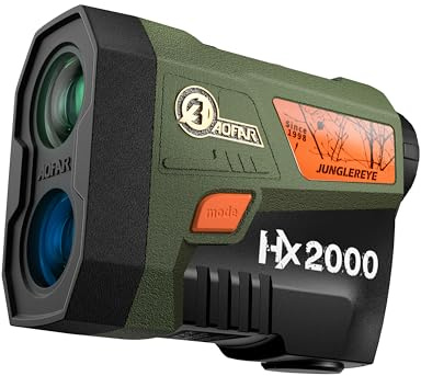 AOFAR HX2000 Hunting Rangefinder 2000Y, OLED, Angle & Distance | Dual-Color OLED Display, 95% Light Transmittance, Horizontal Distance, Scan & Speed Modes, IPX4 Waterproof.
