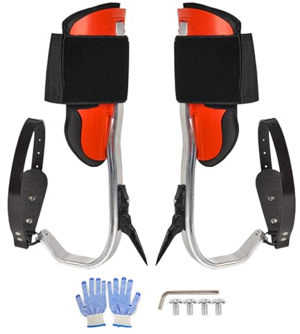 Opdestn Ramponi da Arrampicata | Ramponi in Lega Alluminio per Scalare Alberi - Attrezzo Resistente E Sicuro Per Palmo,Per Appassionati Di Arrampicata Sportiva Sopravvivenza Jungle Outdoor Indoor E