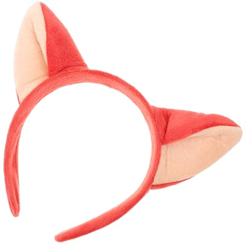Veemoon Serrage-tête en Éponge Composite Légère et Abs Accessoire Cheveux Oreilles de Renard Mignonnes Simple à Enlever pour Carnaval et Fête à Thème