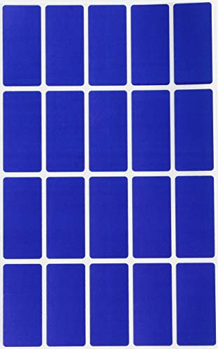 Etiketten Blau 40 mm x 19 mm Aufkleber - 4 cm x 1,9 cm viereckige Sticker 300 Stück von Royal Green