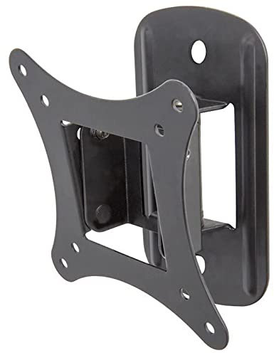 AVF TV & Monitior Mount - Tilt & Turn Black Wall Bracket for Screens up to 32 and 10kg - Universal VESA 75x75mm & 100x100mm - Fixings Provided - MRL12