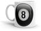 Lucky 8 Ball Mug Pool Snooker Billiards Bar Games Good Luck #4707