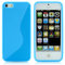 Handy Lux® Hülle TPU Silikon Case Schutz S-Line S-Style Cover Case für Apple iPhone 4 / 4S - Hellblau