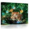 Forwall - Leinwand Bilder - Jaguar Dschungel Tiere Modern - 100x75 cm Leinwandbilder - Bild auf leinwand - Wandbild XXL groß Wandbilder für Wohnzimmer Schlafzimmer Wohnzimmerbilder Modern kunstdruck