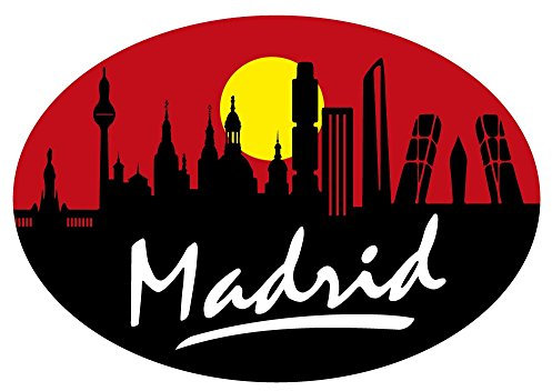 Sticker Oval Profil Madrid