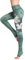 FLYILY Schöne Printed Sport Leggings Damen Sporthose Fitnesshose Yoga Leggings Sporthosen für Damen(Green,XL)