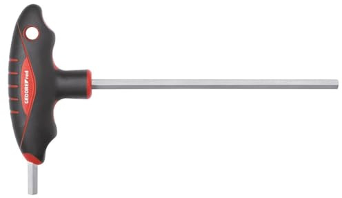 GEDORE Red 2K T-Handle Allen Key Wrench Inner Hexagonal Spanner Width 4 mm
