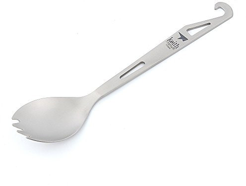 Keith Ti5311 Titanium Bottle Opener Spork Spoon For Outdoor Hiking
