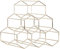 Kreative Honeycomb Metall Weinregal Nordic Stil Haushaltsgegenstände Mode Weinschrank Dekoration Robust Hochwertige Weinregal(Golden)