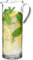Barski – europäische Qualität – Glas – gerade Seite Glaskrug mit Opalgriff – mit Ausguss und Eislippe 27,9 cm Höhe – 167 ml Flüssigkeitskapazität, Made in Europe