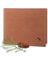 Geldbörse Herren Leder 'Nørge' – Tri-Fold Herren-Portemonnaie RFID-Blocker – 6 Karten-Fach, Ausweis-Fach, Großes Zusatzfach, Scheinfach, Kleingeldfach – Vintage Whiskey
