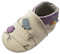 YALION Premium Weich Leder Babyschuhe Krabbelschuhe Lauflernschuhe Hausschuhe mit Vögel Weiß, EU 25/26=XXL