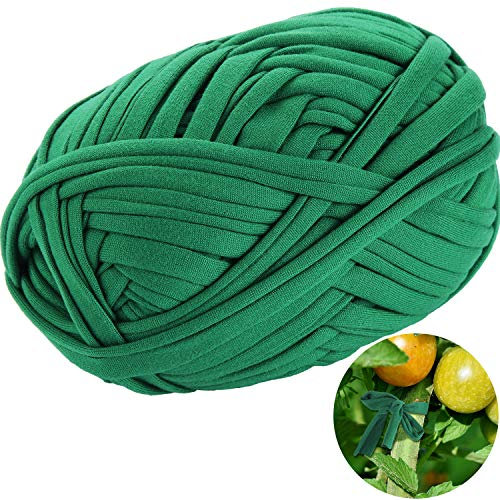 BBTO 30 Meter/ 98 Feet Green Garden Twine Garden Plant Tie Tree Tie Stretchy Plant Support Tie for Garden Office and Home Cable Organizing, Craft Supplies (1 Roll) (1)