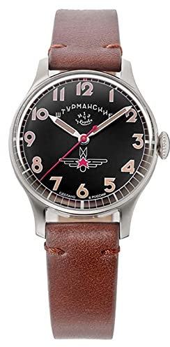 Sturmanskie Gagarin Damen Uhr analog Quarzwerk mit Leder Armband 2609/3751471