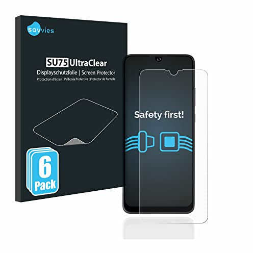 savvies Protector Pantalla para ZTE Blade A51 (6 Unidades) Película Ultra Transparente