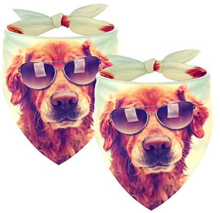 Hundehalstuch, Golden Retriever, Chiffon, Halstuch, Dreiecks-Lätzchen, Zubehör für kleine, mittelgroße und große Hunde, Welpen, Haustiere