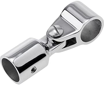 iSpchen 25mm Bimini Top Cap Tube Edelstahl Top Backen Slide Marine Boat Bootsbeschläge Markisen Yacht Hardware Fitting Zubehör,Silber